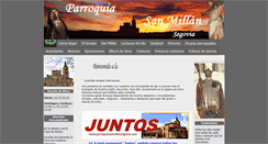 Desktop Screenshot of parroquiasanmillansegovia.com