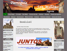 Tablet Screenshot of parroquiasanmillansegovia.com